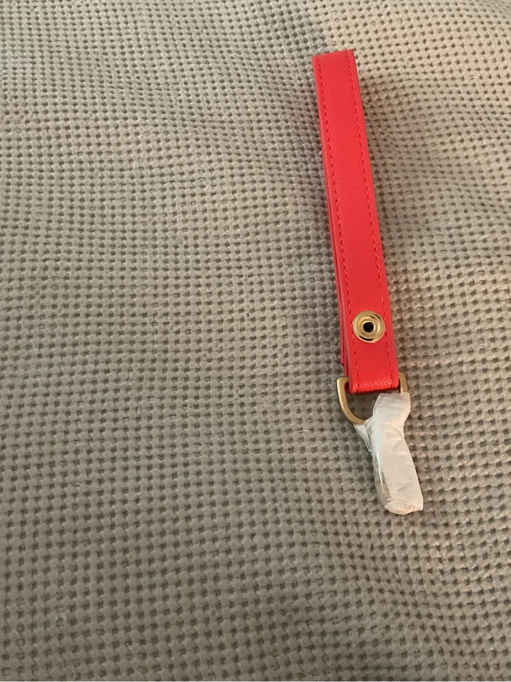 thirty-one Coral Red Wristlet Strap with Gold Hardware